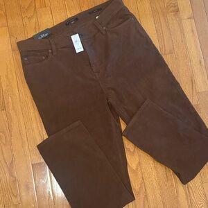 Banana Republic Men's Traveler Brushed Super Soft Pants in Rich Brown